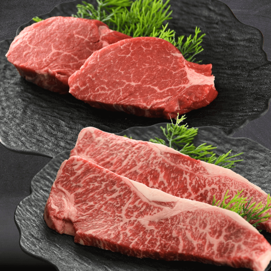国産牛ステーキ食べ比べセット 4枚 計 540g (サーロイン150g 2枚 ヒレ